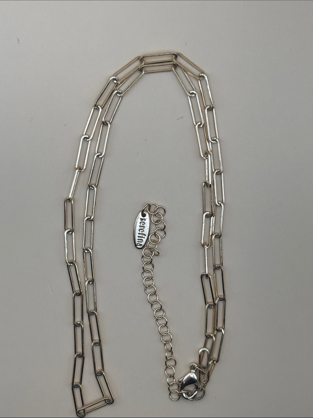Serafina Goldtone Paperclip Chain Necklace